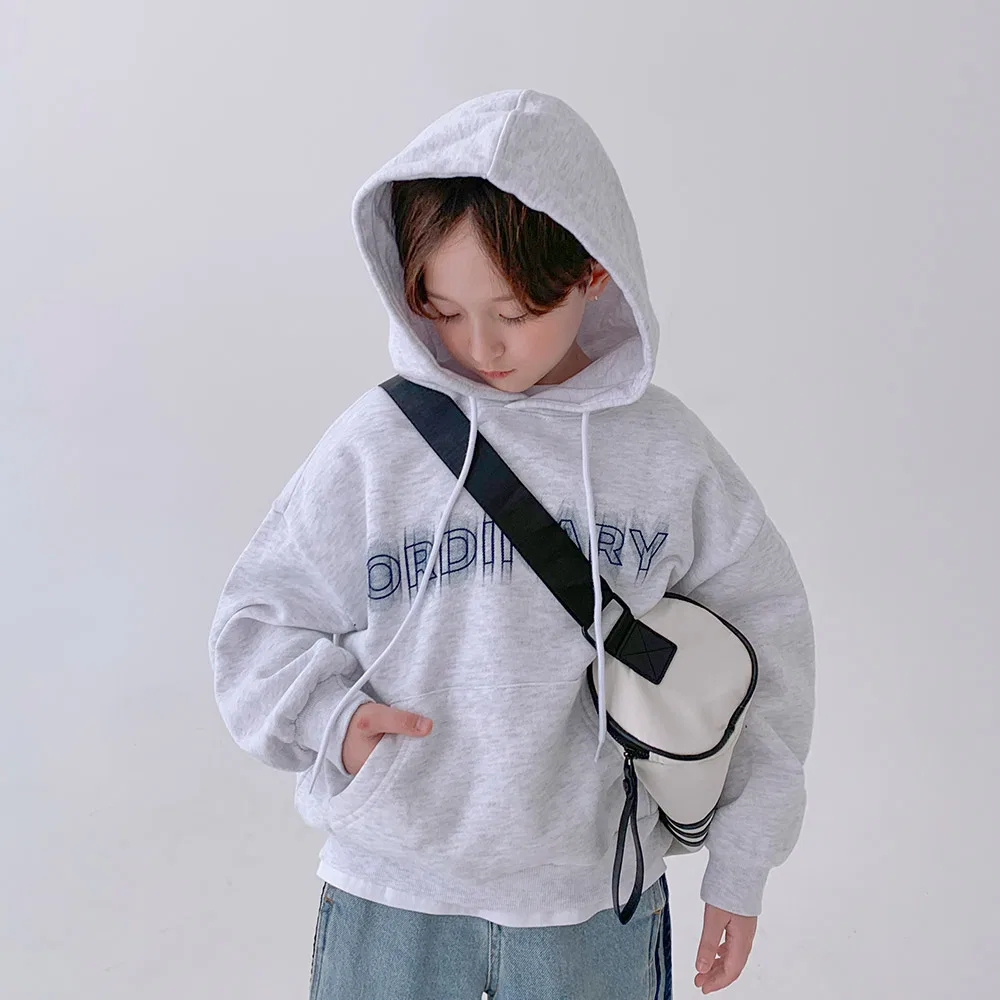Детское худи с начесом Ordinari Croquis BERRYCLOSET, Light Gray
