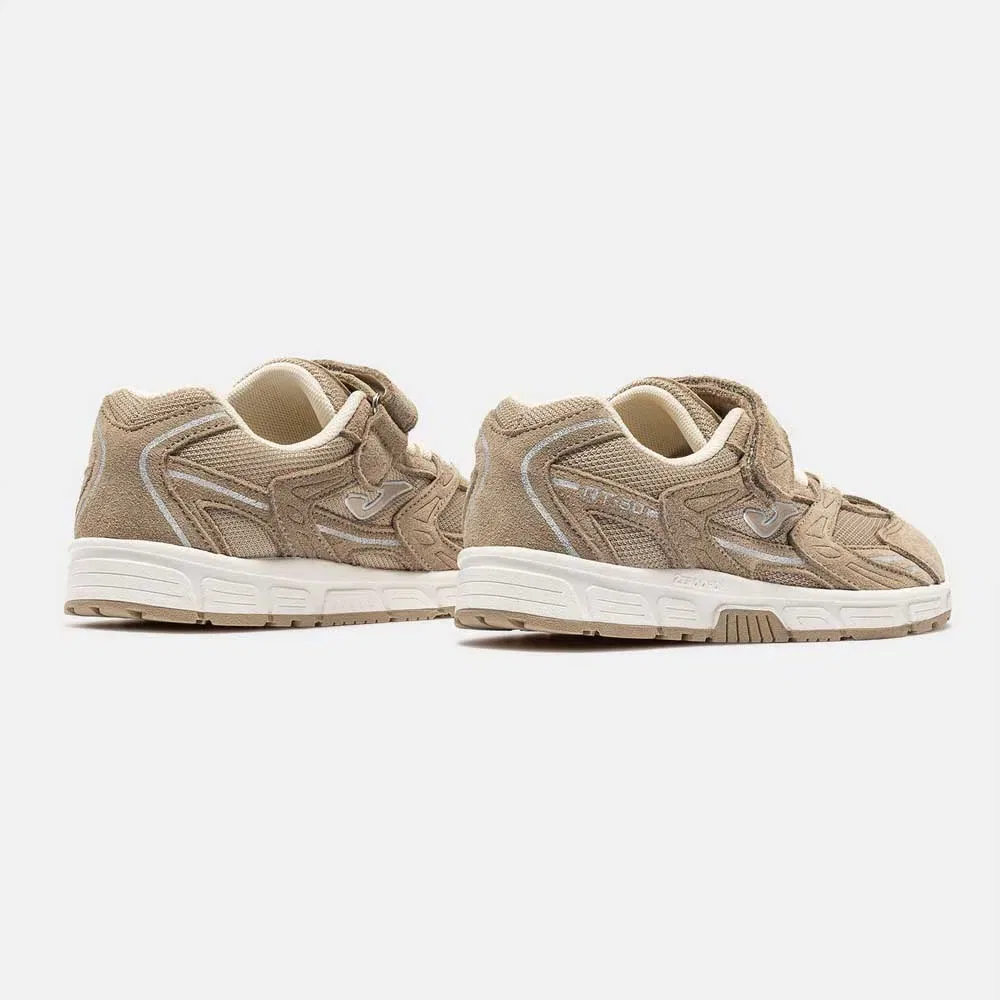 Детские кроссовки для девочек с широким носком Joma RT50 Barefoot V, Beige — фото 3
