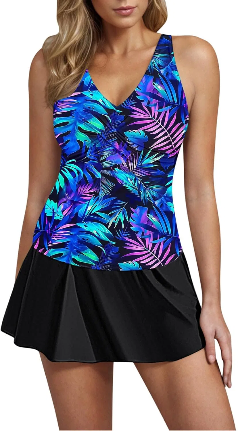 Женский танкини с утяжкой живота Athletic, Multicolor