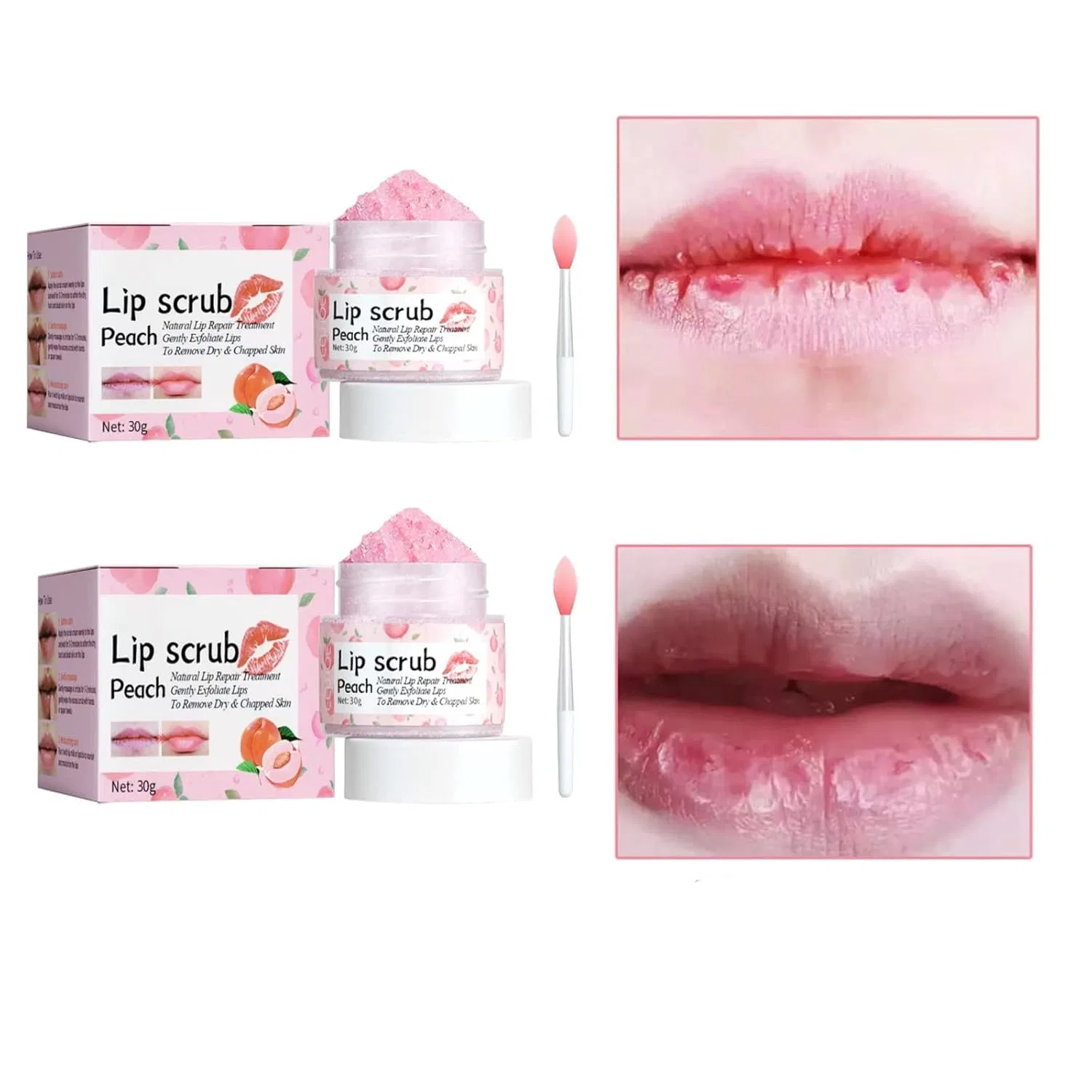 Скраб для губ, увлажняющий, Grindrom, набор 2 шт, 30 г, Pack of 2