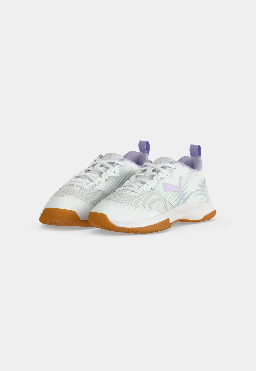 Кроссовки Varion 3 jr унисекс - теннисные кроссовки для разных типов кортов Puma, White/Light Lavender — фото 3
