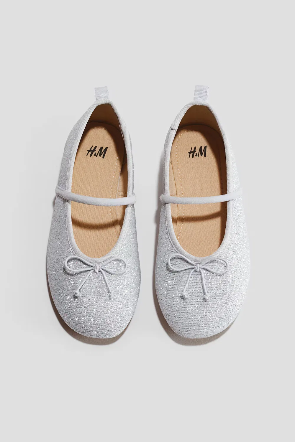 Балетки H&M, Silberfarben