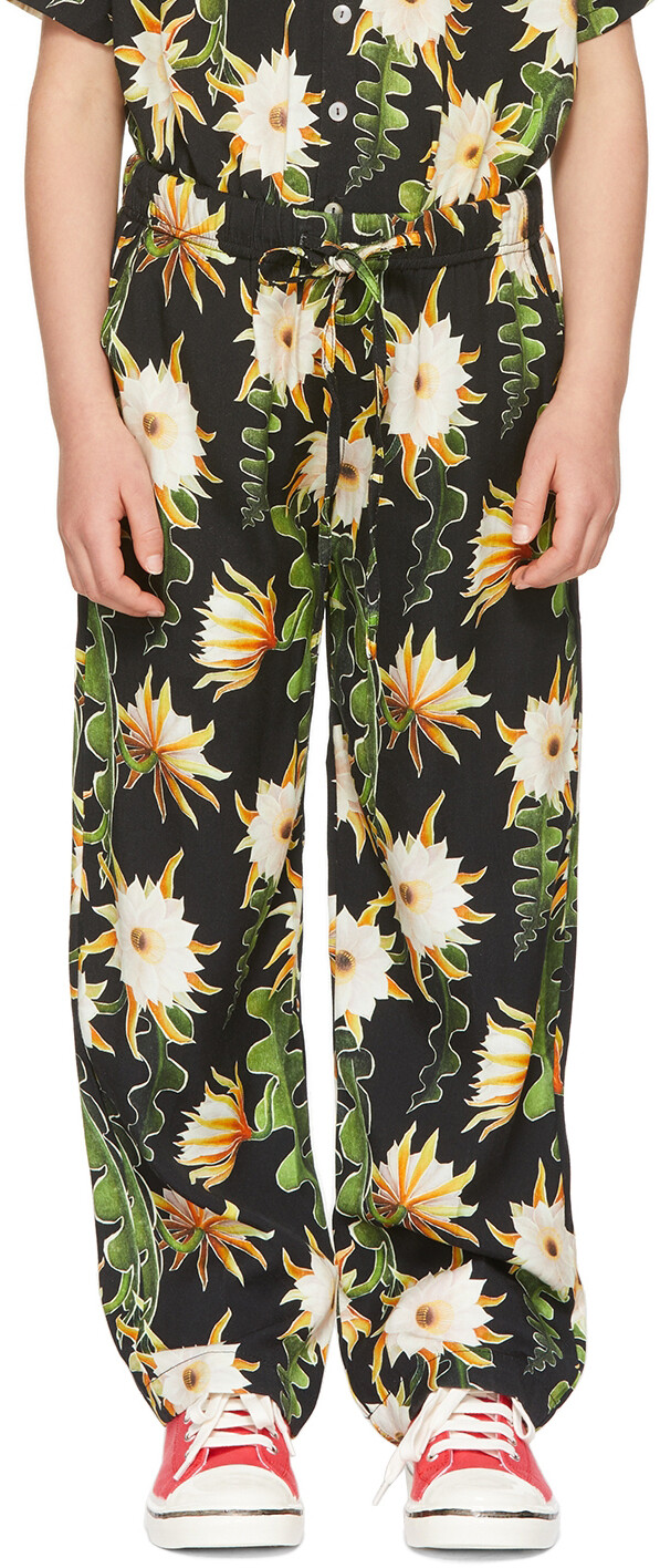 

SSENSE Exclusive Kids Black Epiphyllum Lounge Pants Endless Joy