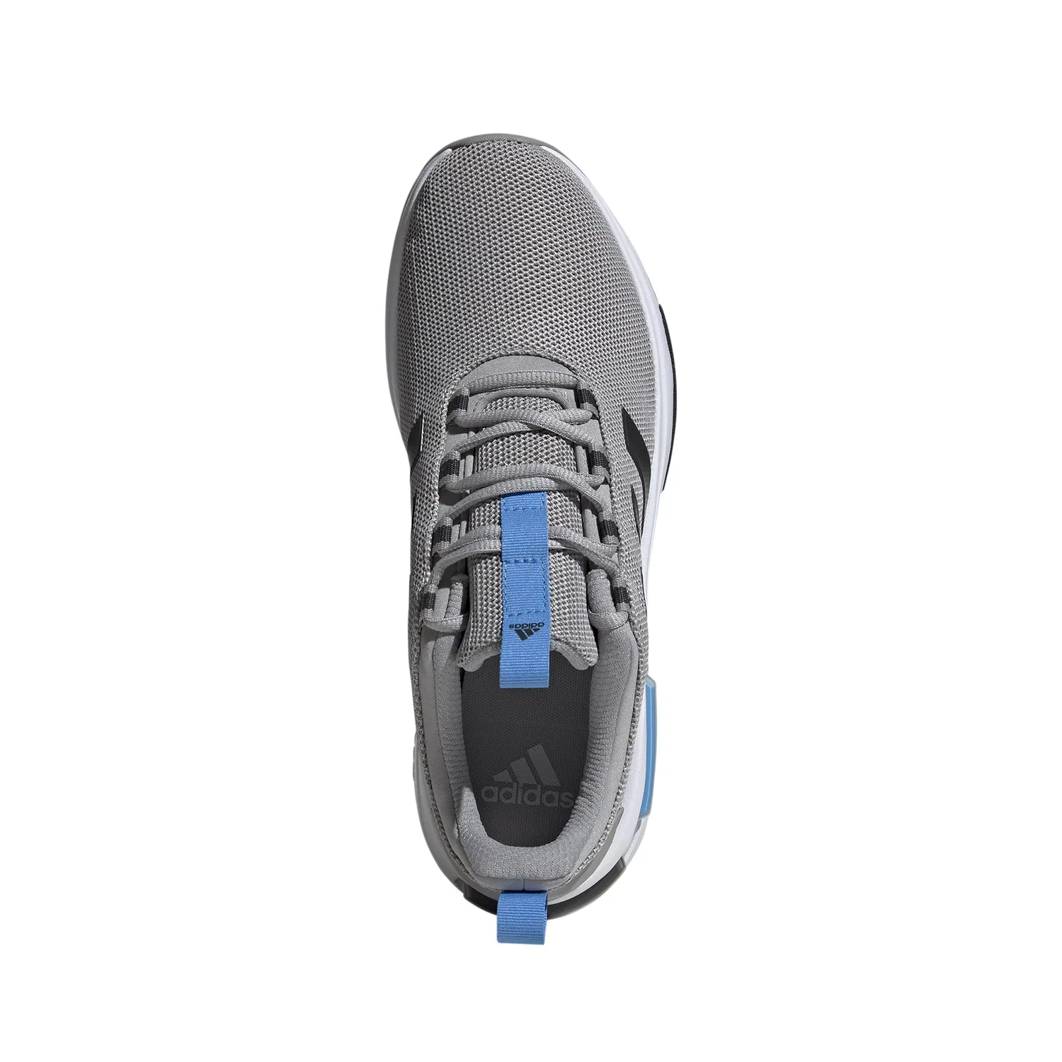 Детские кроссовки на липучках Racer Tr23 Shoes Adidas, Solid Grey Carbon Blue Burst — фото 2