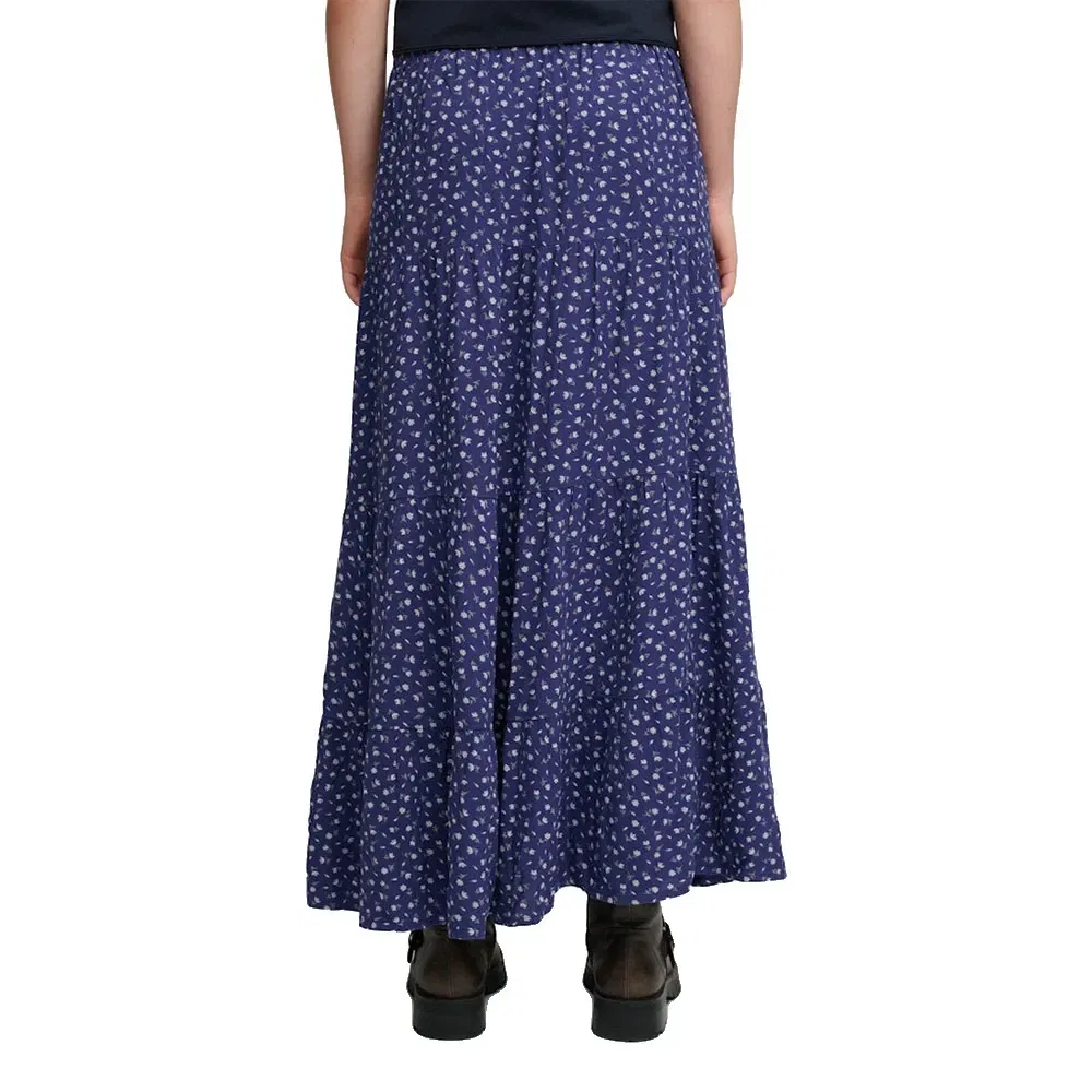 Женская юбка макси с ярусным кроем Woven Tiered Maxi Superdry, Blue — фото 2