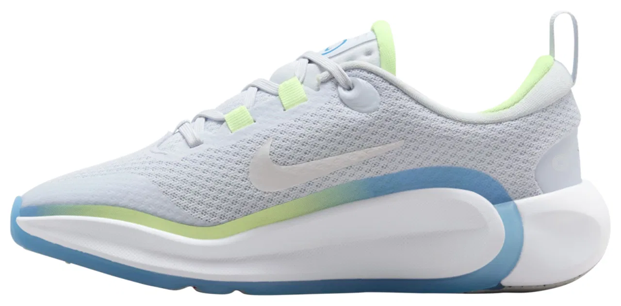 Беговые кроссовки для мальчиков Nike Kidfinity, цвет Football Grey/White/Barely Volt — фото 2