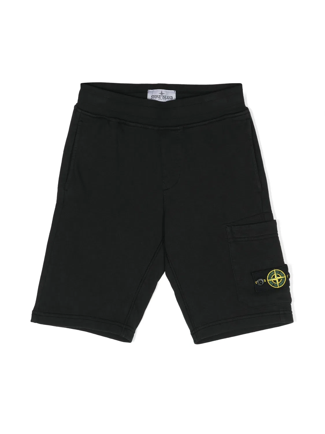 Шорты с значком компаса Stone Island, черный