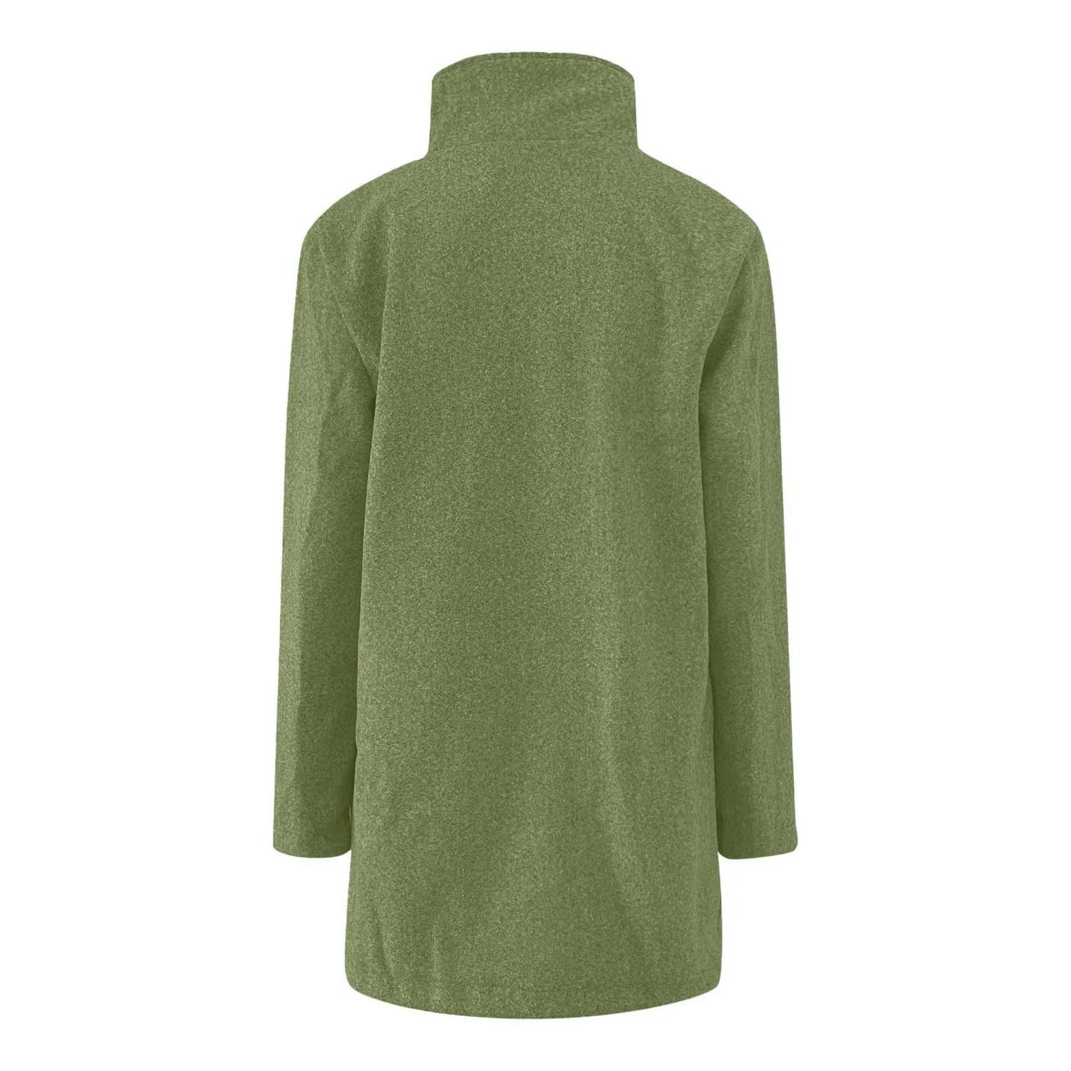 Женское шерстяное пальто с карманами, модель Long Jacket, AG — фото 2