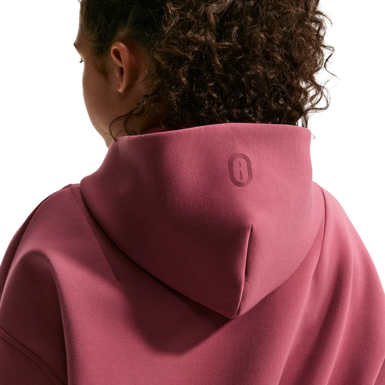 Детское худи для девочек с длинным рукавом Nike Therma-FIT, Pink Smoke/Black/Pink Smoke — фото 2