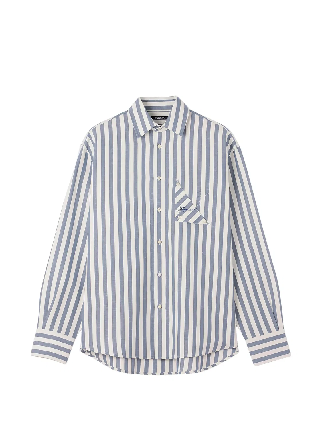 Рубашка Voilier синяя Jacquemus, синий