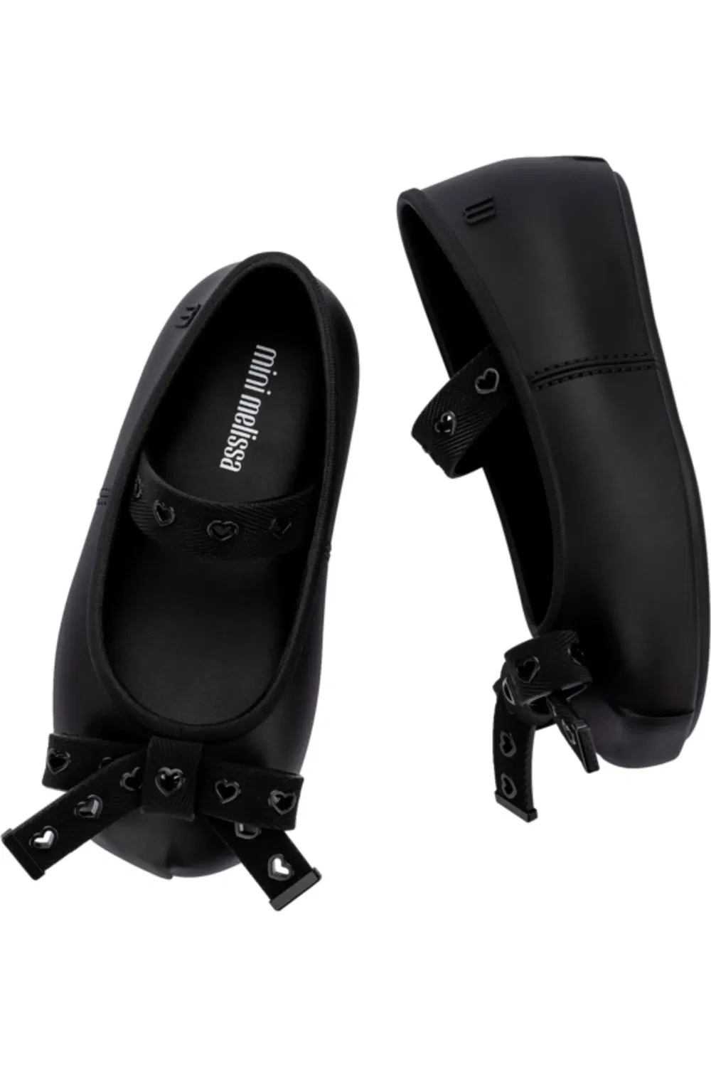 Туфли детские слипоны с бантом Mini Sophie Crush Mini Melissa, черный — фото 4