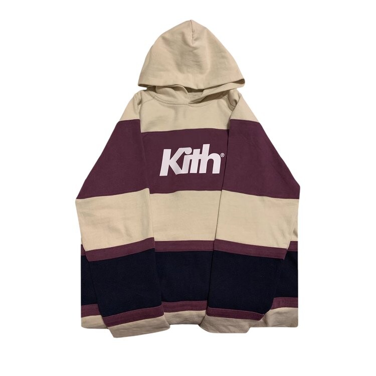 

Худи Kith Delk Paneled Hoodie 'Ivory', белый