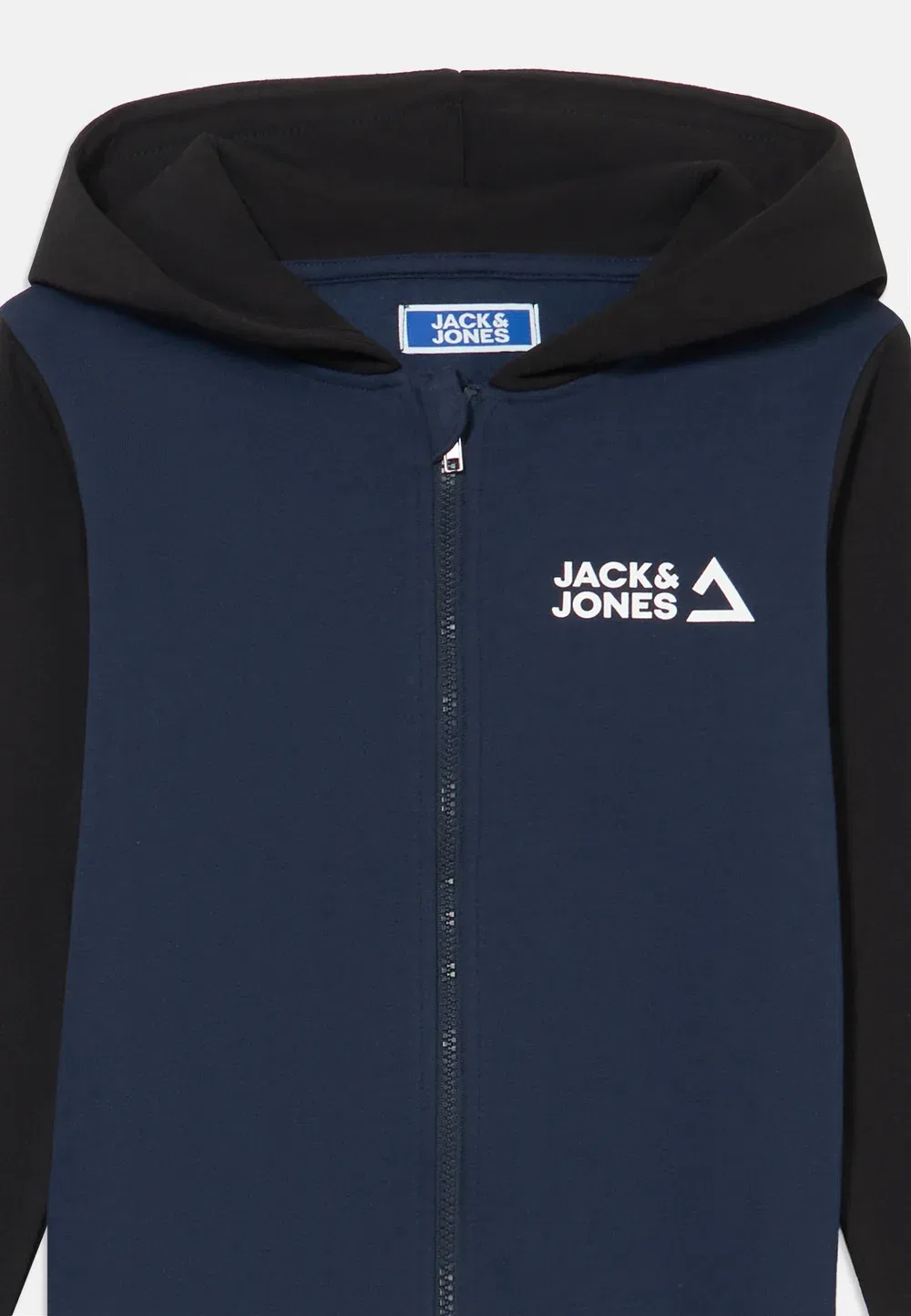Комплект Jjkai с капюшоном на молнии - толстовка на молнии Jack & Jones Junior, Navy/White — фото 3
