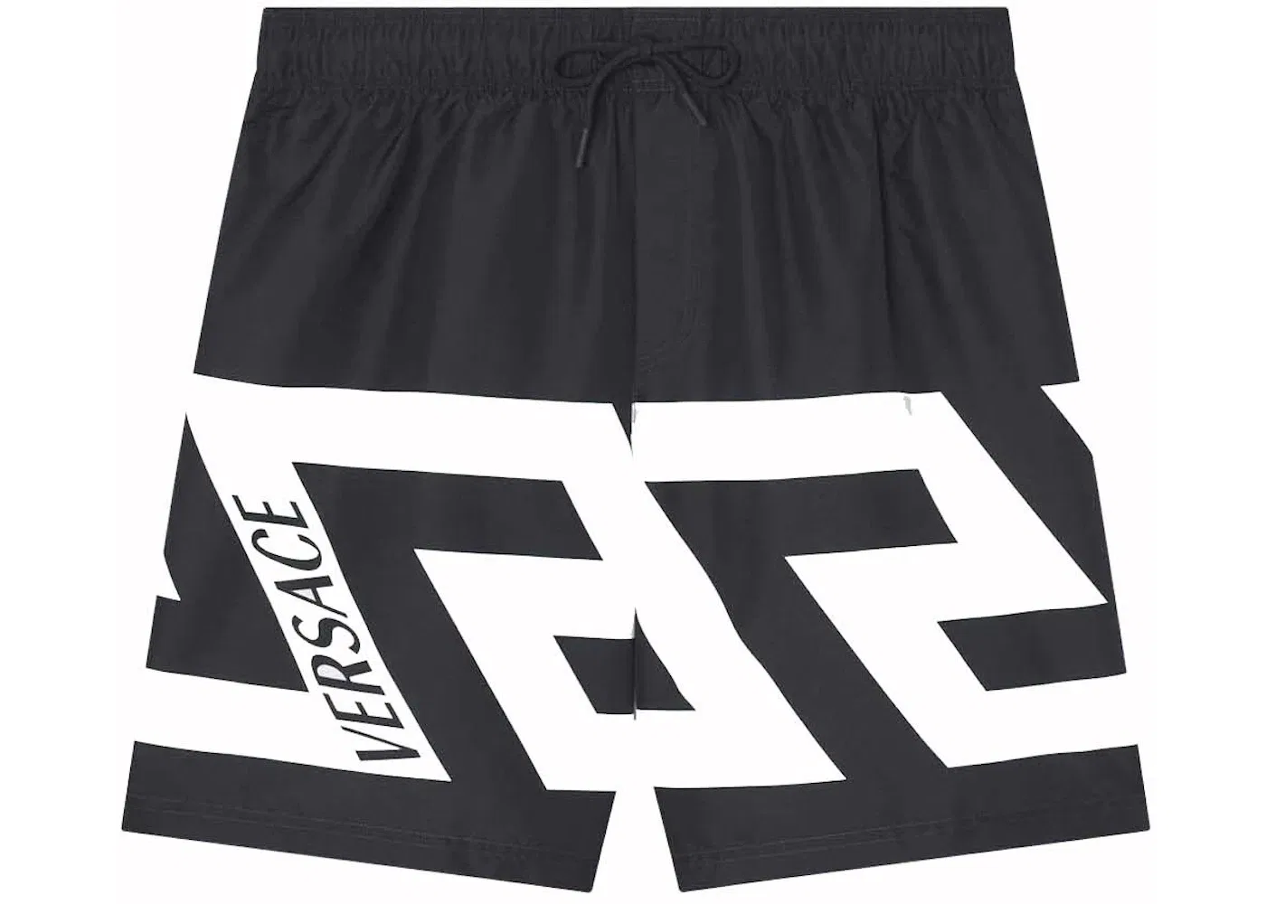 Мужские плавки с принтом Greca Print Versace, Black/White