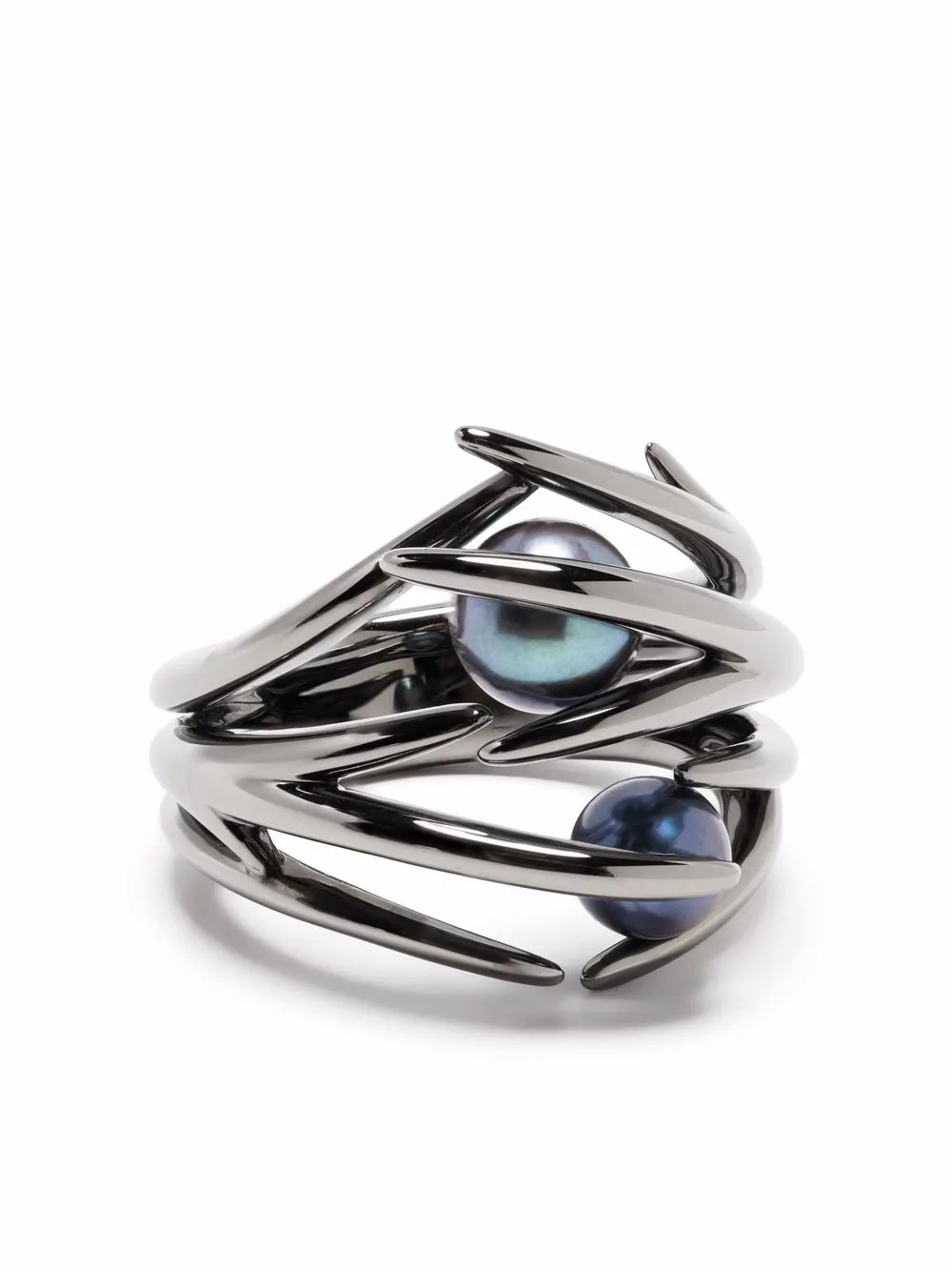 

Кольцо Hooked Pearl Shaun Leane, черный