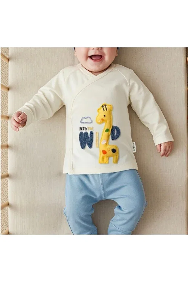 Детский комплект боди для новорожденных для мальчиков с принтом Serde Baby, Blue — фото 3