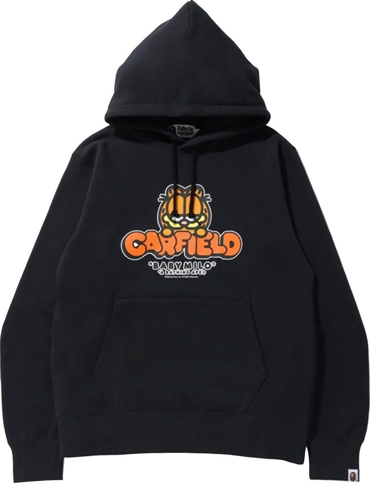 

Худи BAPE x Garfield Pullover Hoodie Black, черный