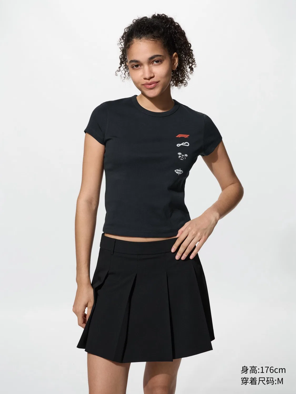 Футболка с принтом Disney x F1 Uniqlo, черный — фото 2