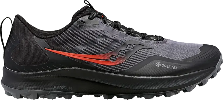 

Кроссовки Saucony Peregrine 12 GORE-TEX Charcoal Red, черный