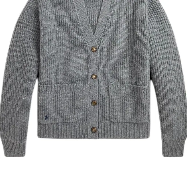 Женский свободный свитер Polo Ralph Lauren, Серый — фото 4
