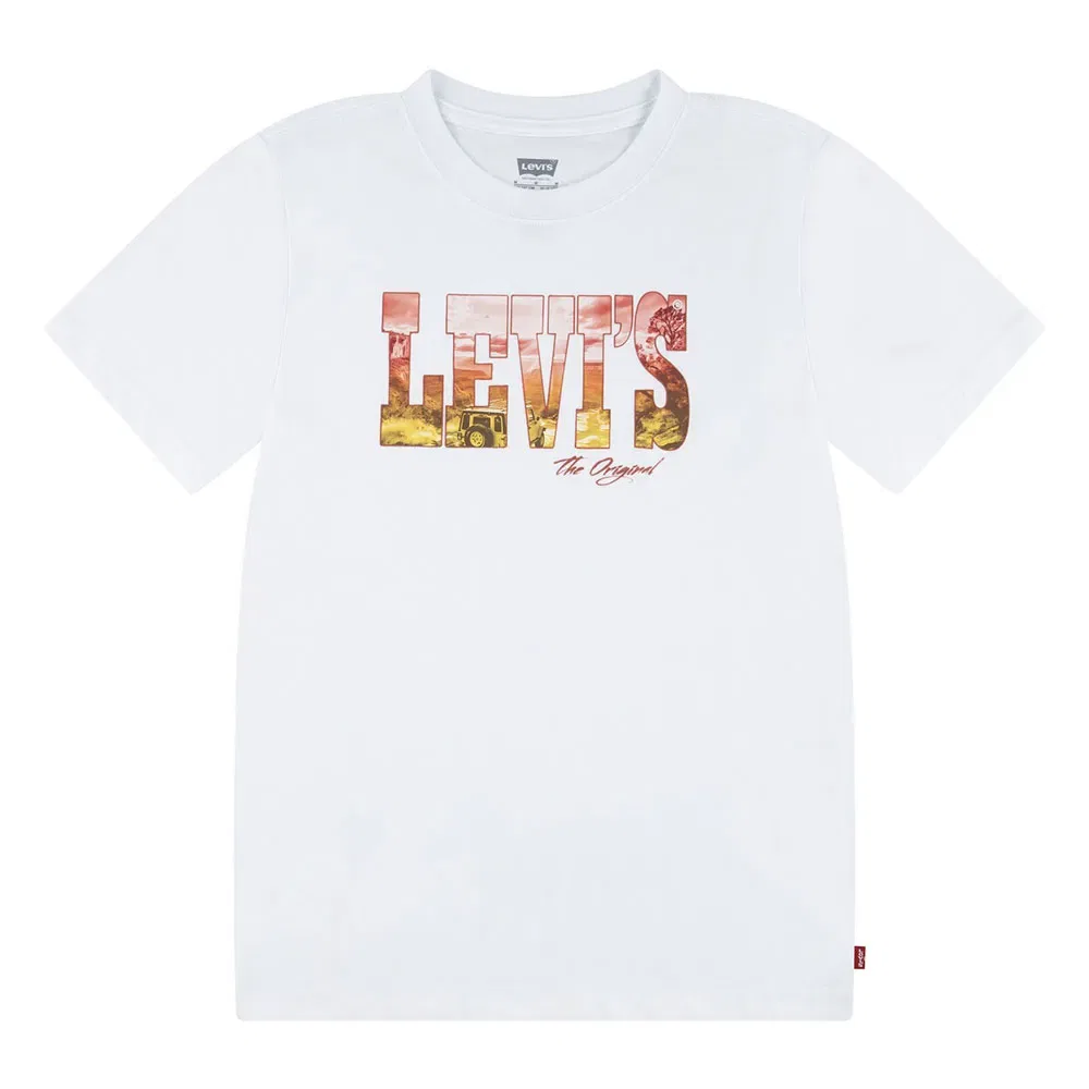 Детская футболка для мальчиков с коротким рукавом Levi's, White — фото 2