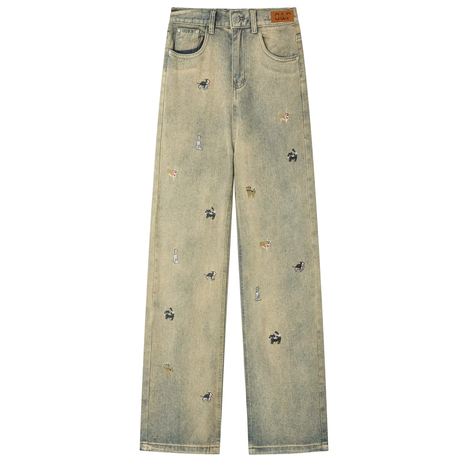 Детские джинсы прямого кроя Unisex Moderate Straight Fit Pants GWAF, Nostalgic Blue