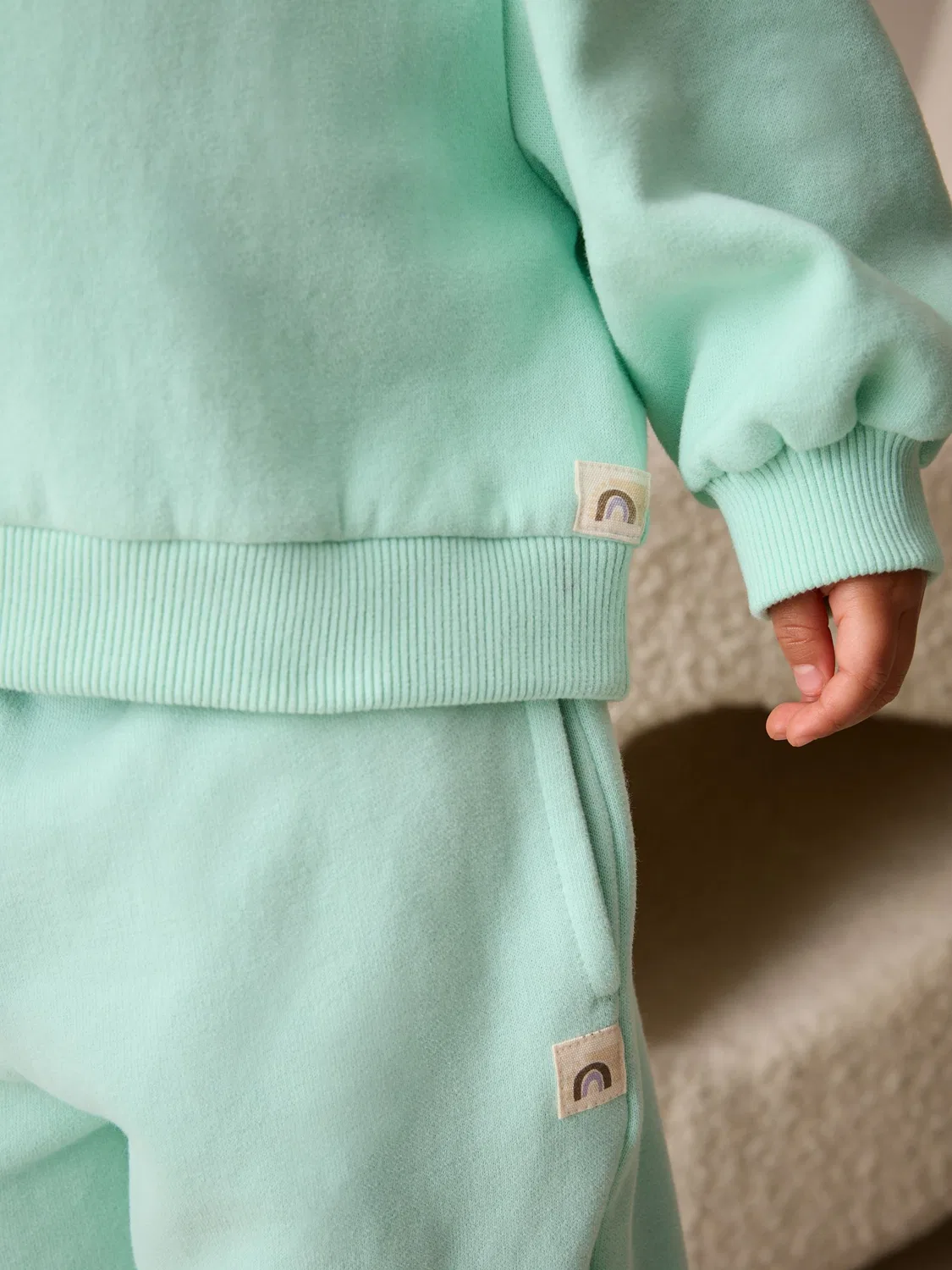 Свитшот с круглым вырезом Mint Green Next, мятно-зеленый — фото 4
