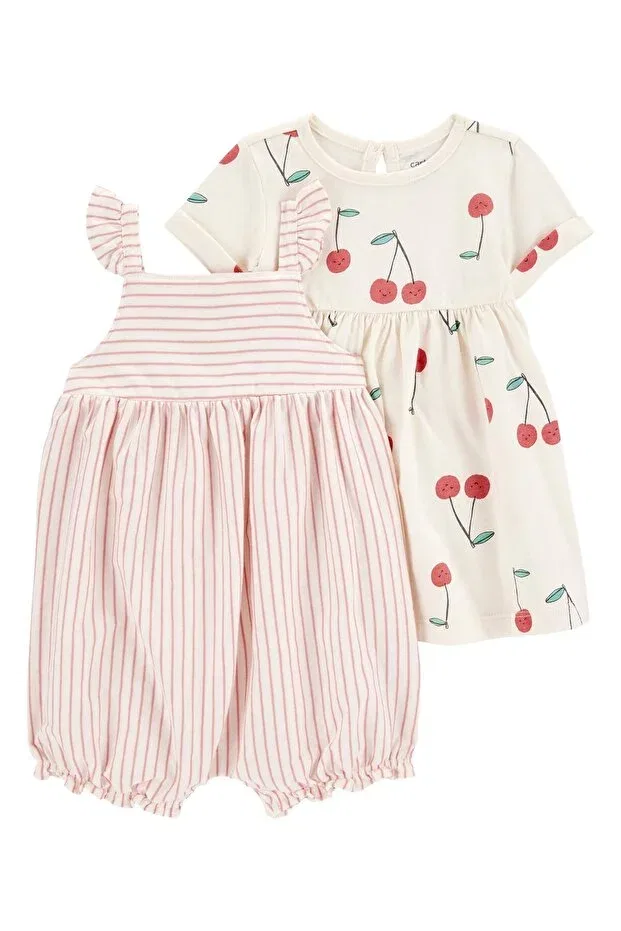 Детский комбинезон для девочек хлопковый Carter'S, Multicolor