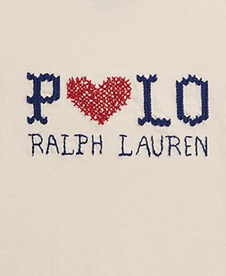 Футболка из хлопкового трикотажа с логотипом для девочек 7-16 лет Polo Ralph Lauren, Estate Cream — фото 3