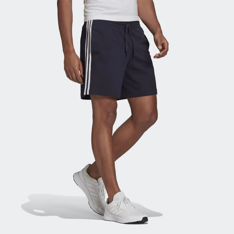 Мужские шорты с принтом Aeroready Essentials 3 Stripes Adidas, Legend Ink — фото 4