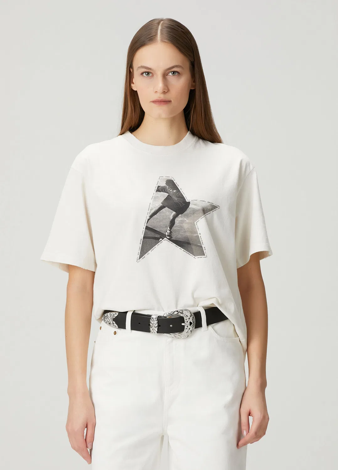 Футболка Golden Goose, ekru