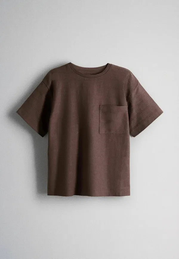 Комплект из 3 футболок с коротким рукавом Basic T-shirt, The Set, коричневый, кремовый, ржавый — фото 4