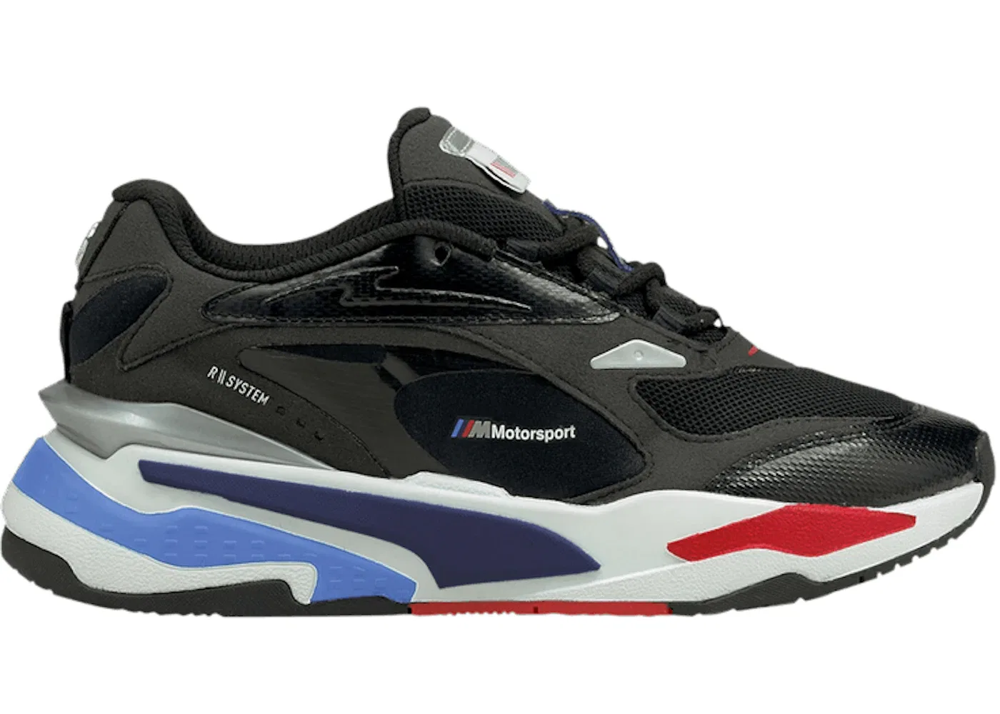 Детские кроссовки Lifestyle с принтом Puma RS-Fast Puma, Black/Marina/High Risk Red