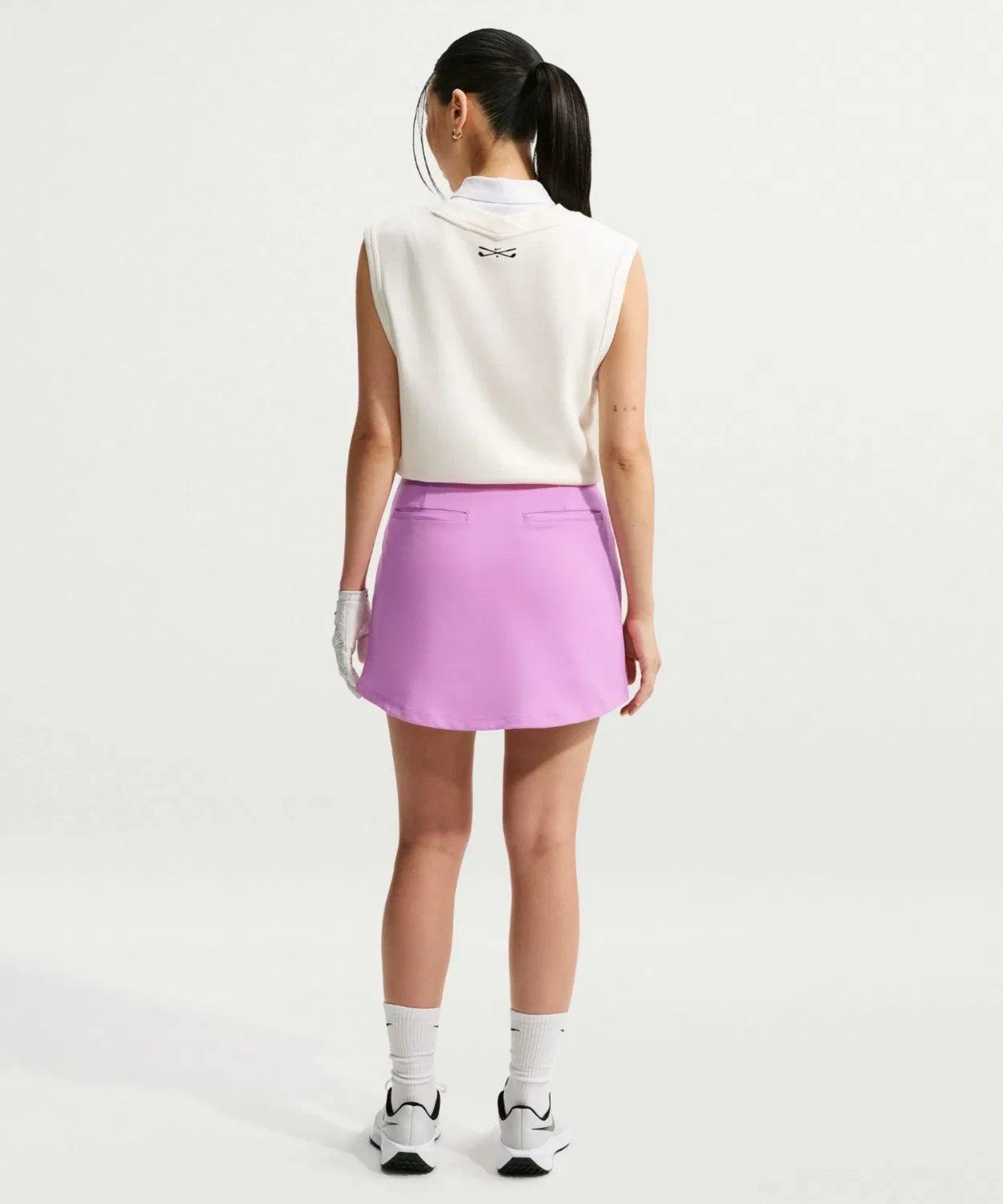 Женская юбка для гольфа с шортами Dri-FIT Golf Skirt NIKE, Light Magenta — фото 4