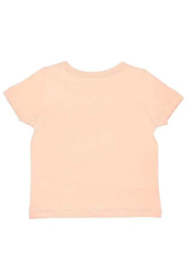 Детская футболка для девочек хлопковая Organickid, Pink — фото 2