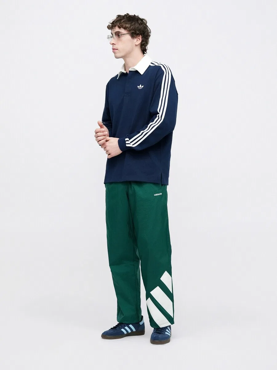 Футболка ADIDAS ORIGINALS темно-синего цвета — фото 4