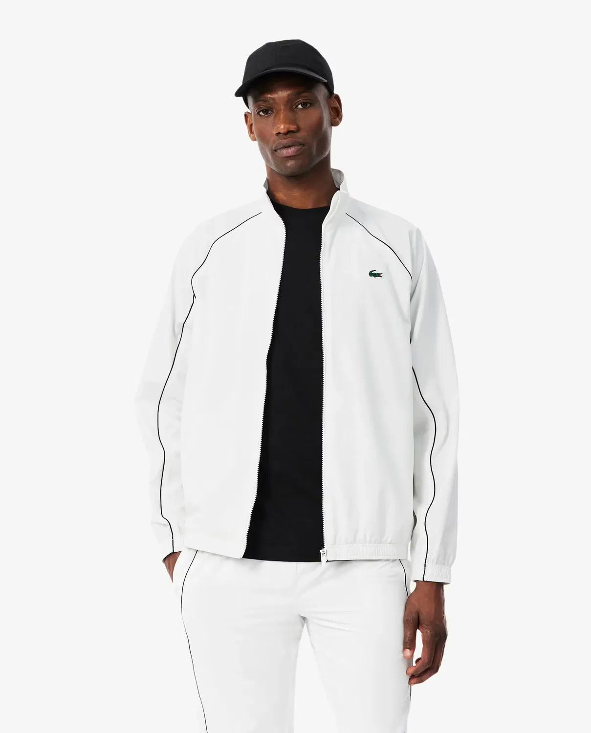 Мужская куртка с контрастной отделкой Lacoste, Negro