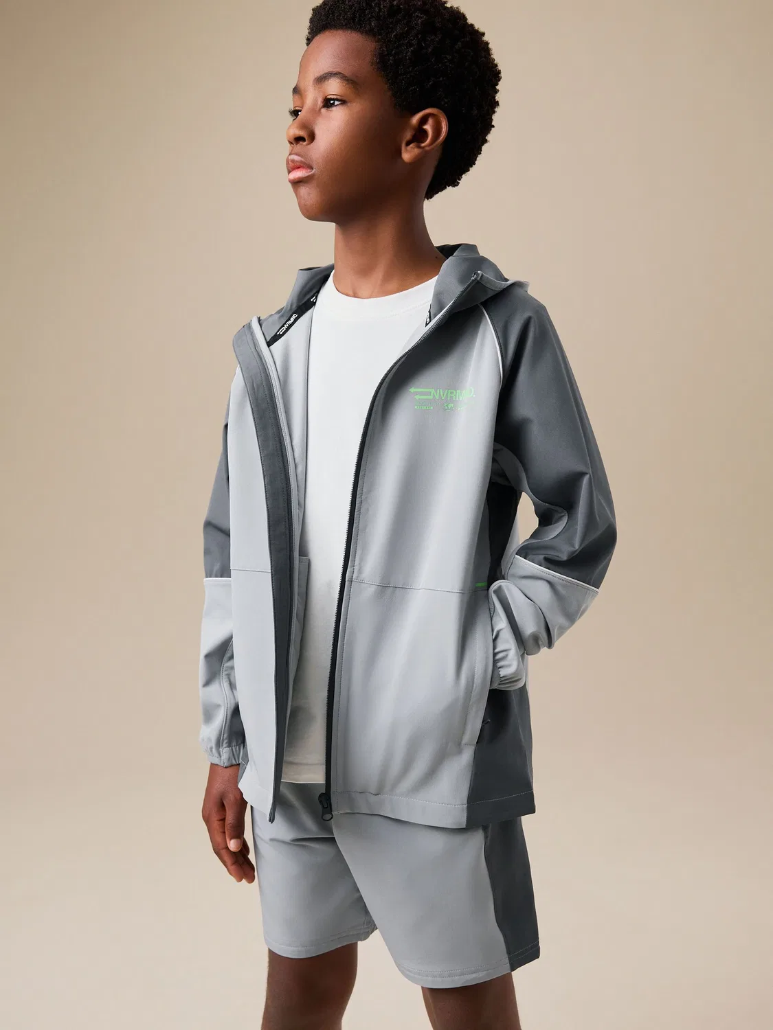 Шорты спортивные Grey Track Shorts Next, серый — фото 2