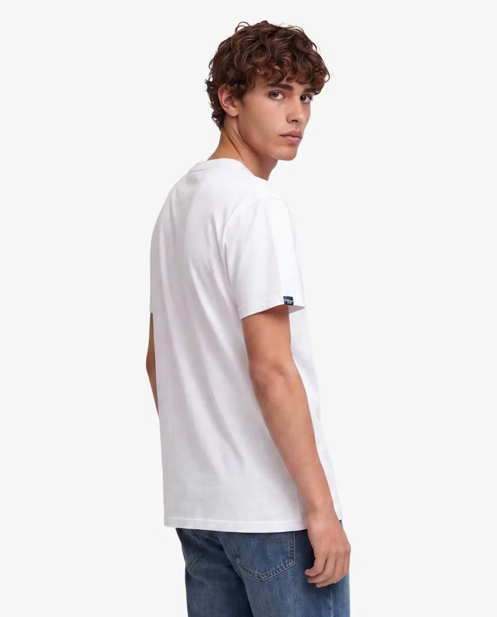 Мужская футболка с вышивкой, Essential Sdco Logo, Superdry, белый — фото 2