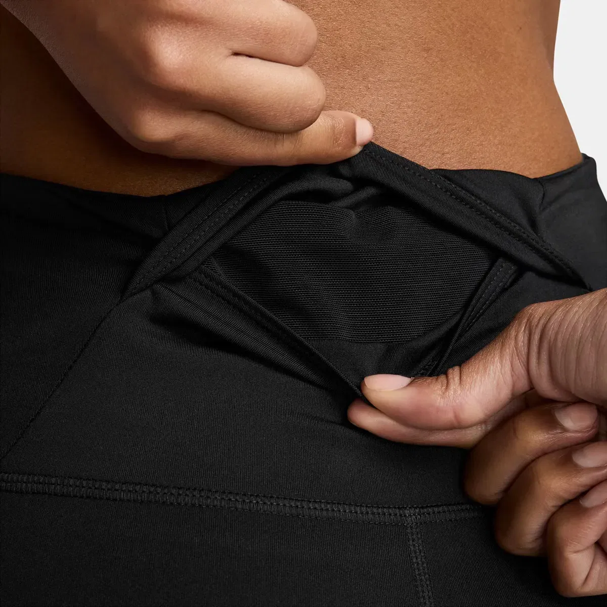 Женские леггинсы для бега Nike Dri-FIT Tempo 7/8, Nike, Negro — фото 3