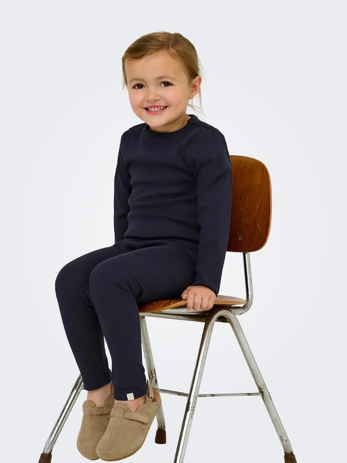 Лонгслив из риба Kmgtrinny Kids Only, темно-синий — фото 2