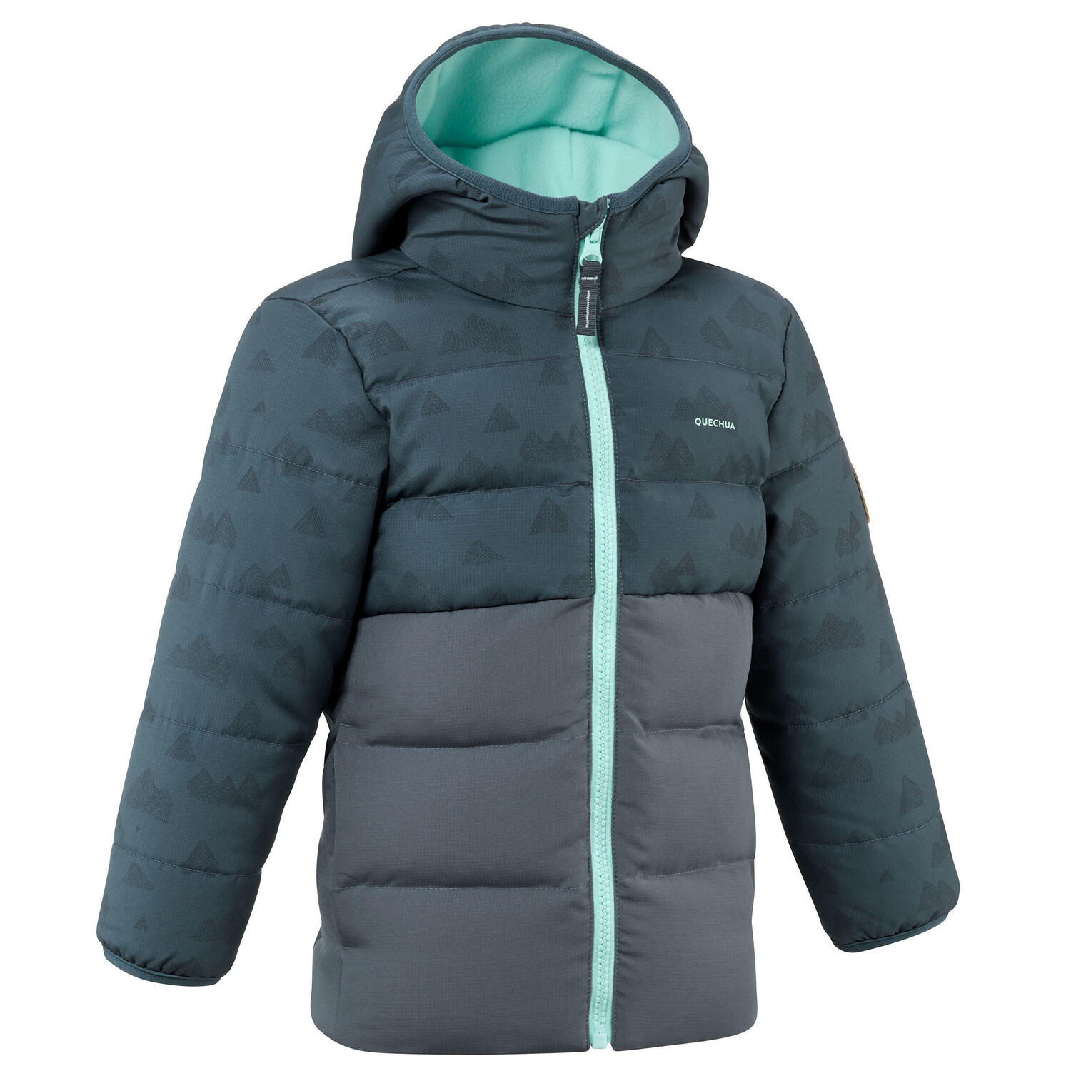 

Куртка зимняя походная Quechua X-Warm для малышей, серо-голубой / пастельный мятно-серый