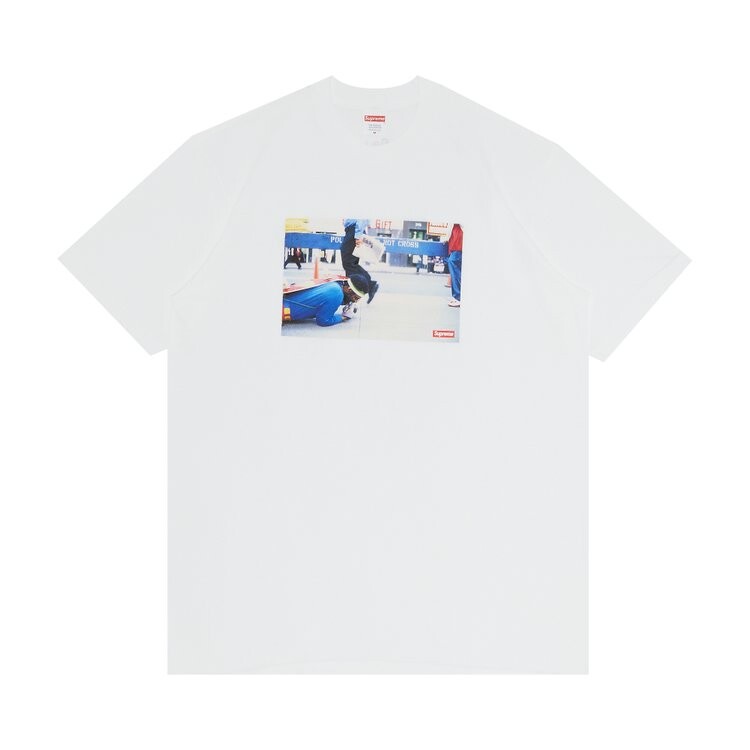 

Футболка Supreme x Pope.L Training Crawl Tee 'White', белый