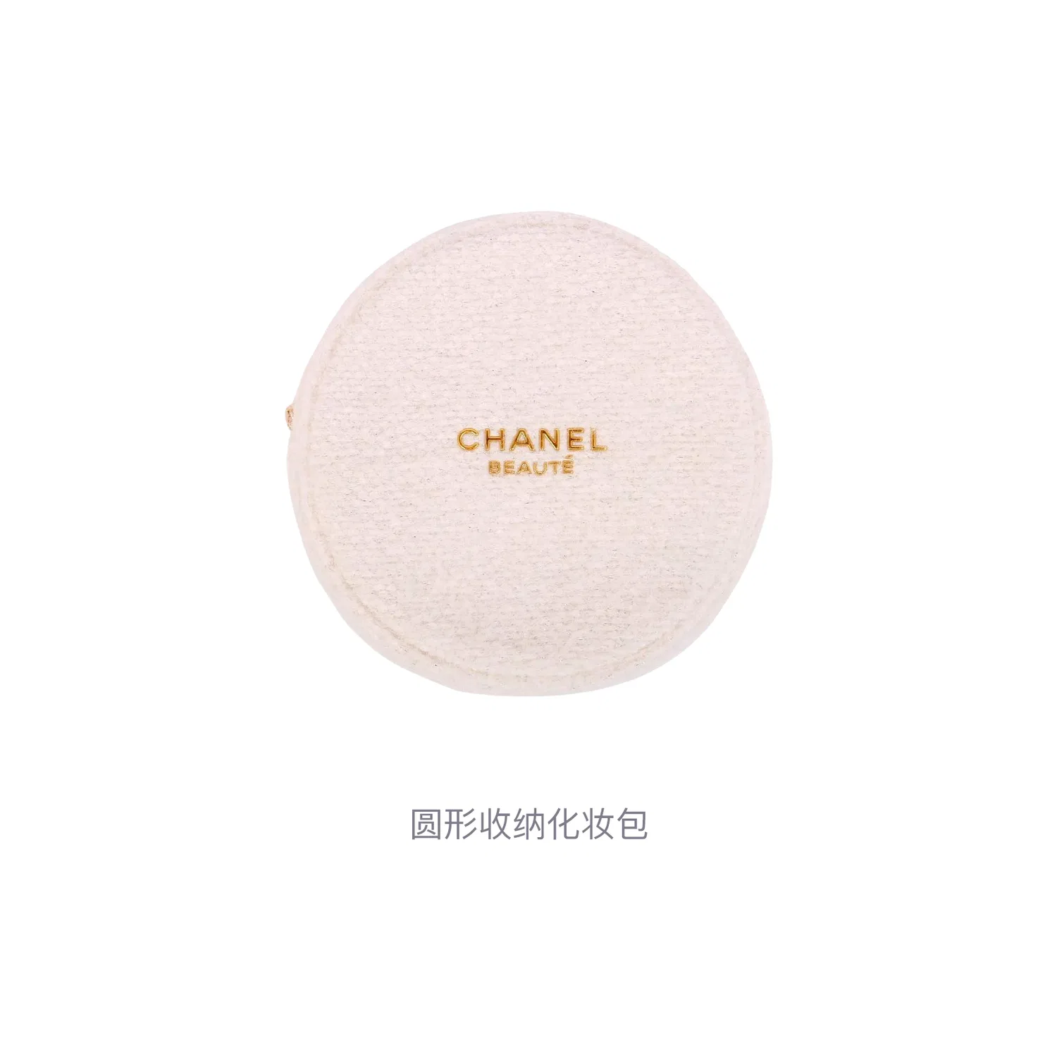 Косметичка круглая CHANEL, Black — фото 3