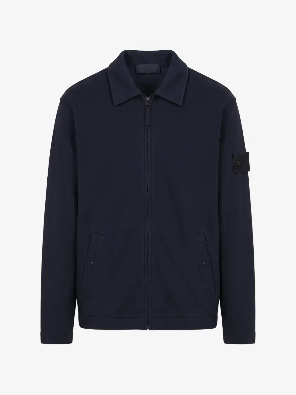 Джемпер на молнии с нашивкой-логотипом Stone Island, синий