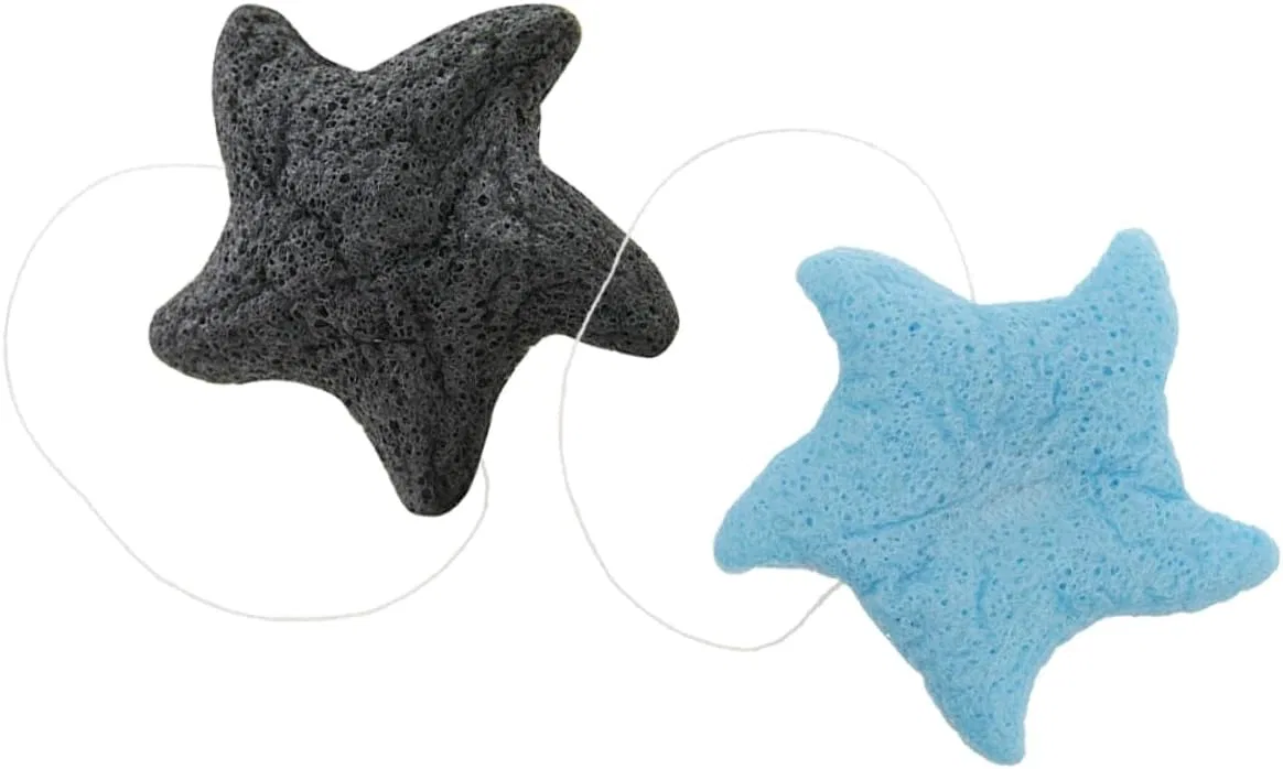 Мочалка для душа Star Shape, SAFIGLE, 2 шт, 8x8x3 см