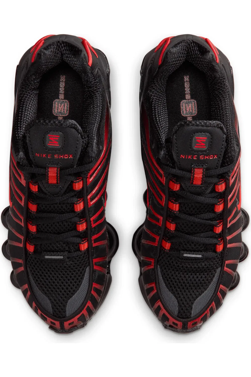 Кроссовки детские с амортизацией Nike Shox TL, Black/Black/Light Crimson — фото 3