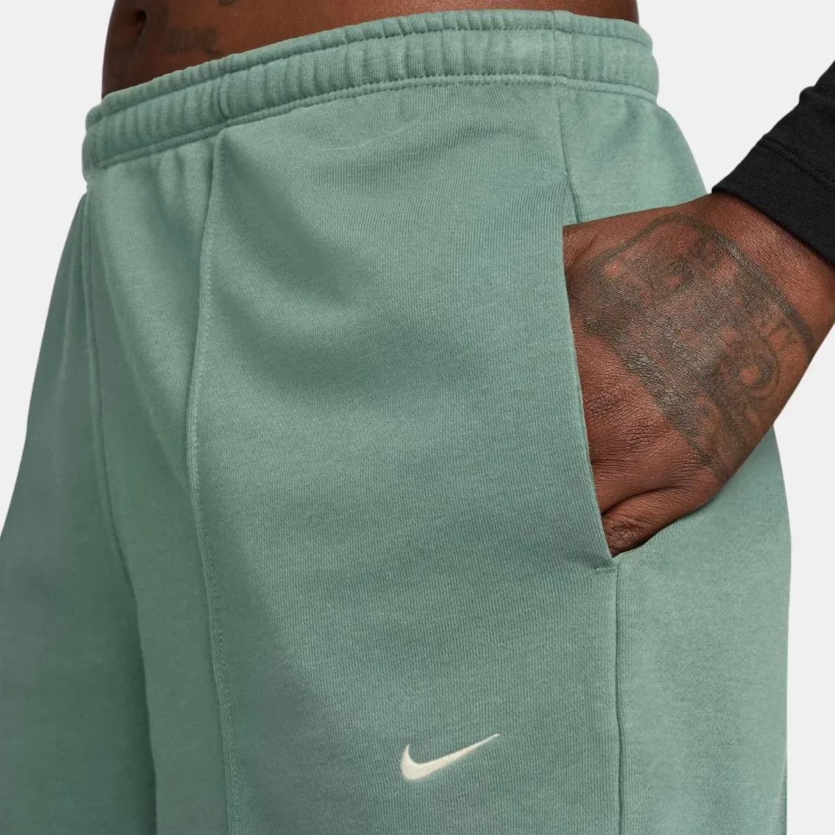 Женские шорты спортивные из французского терри Nike, Verde — фото 4