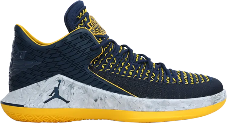 

Кроссовки Air Jordan 32 Low PF Michigan Wolverines, синий