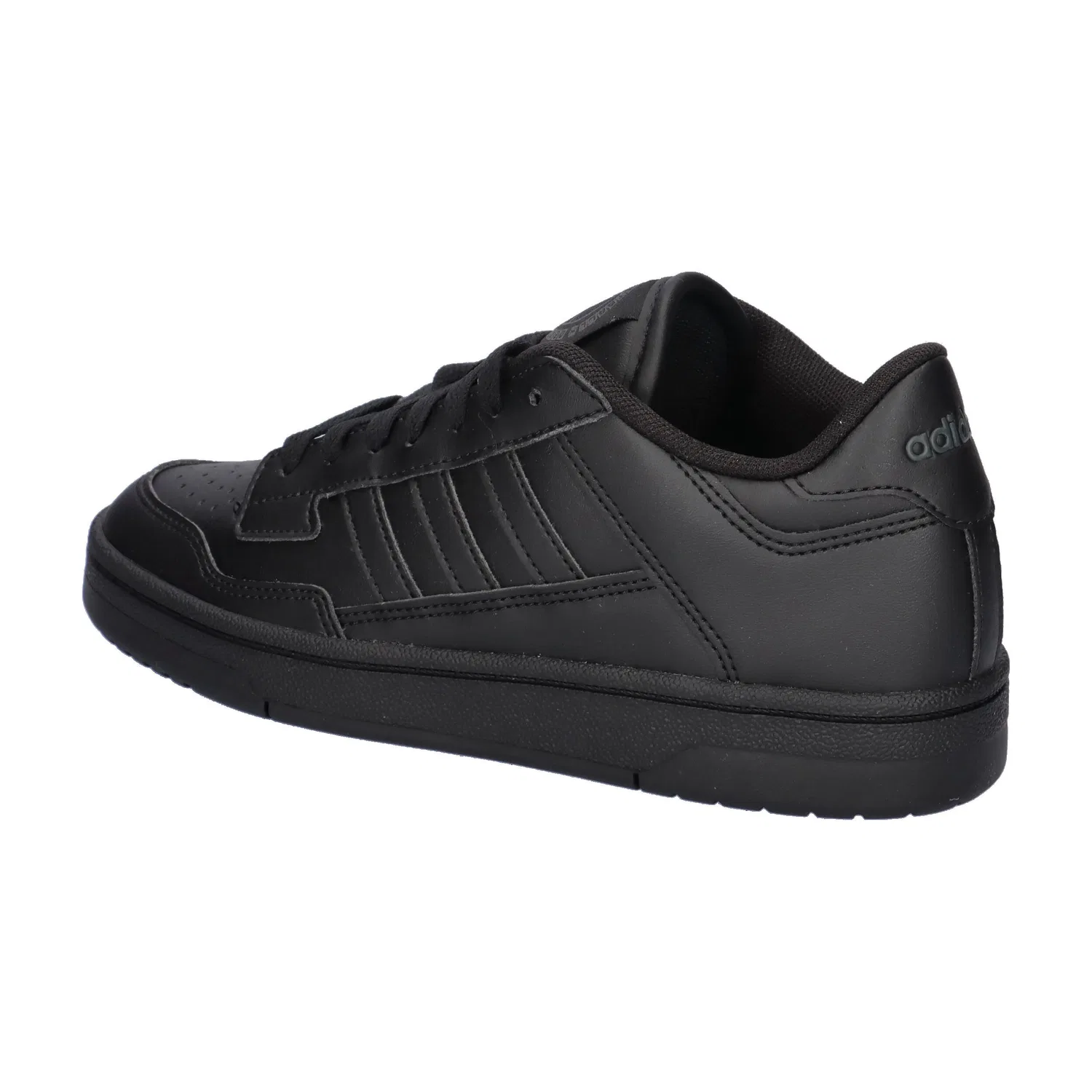 Детские кроссовки с высоким качеством Rapid Court Low J Adidas, Schwarz Grau Schwarz — фото 3